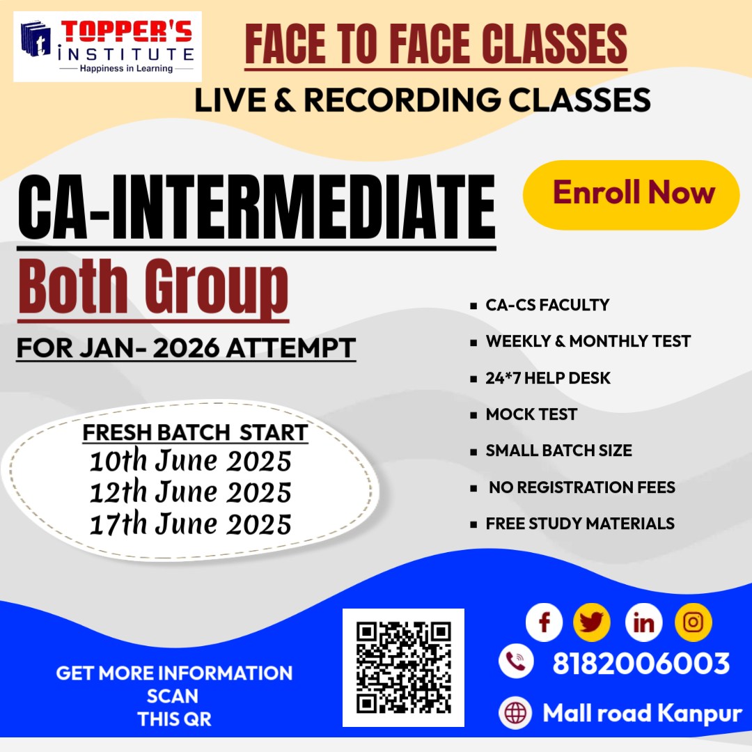 CA INTERMEDIATE BOTH GROUP BATCH FOR JAN 2026 ATTEMPT